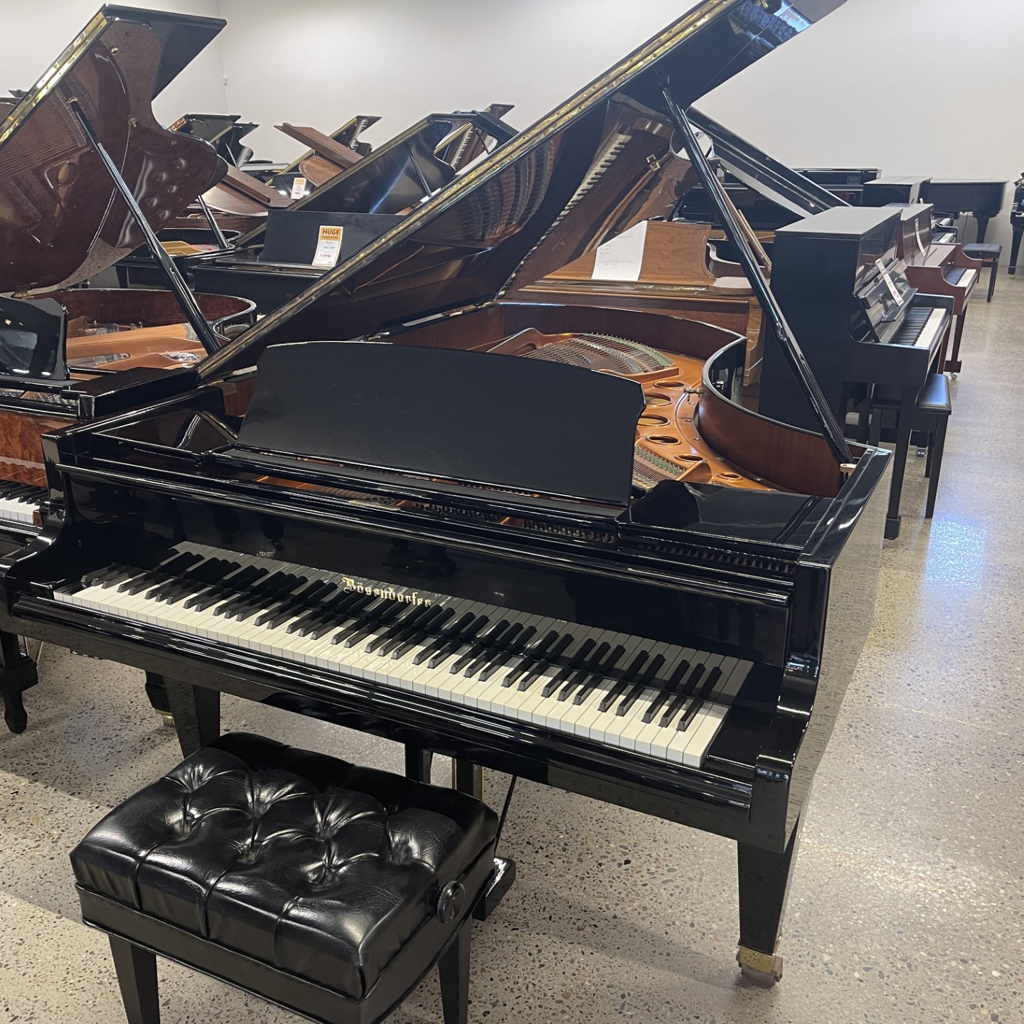 Bösendorfer 225 Handcrafted Viennese Artist Grand Piano