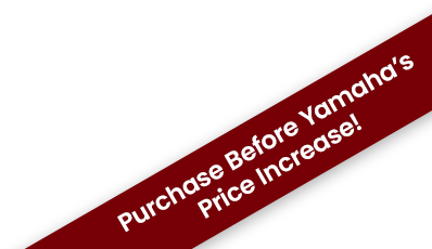 Ad for Yamaha piano purchase urging customers to buy before price increase, highlighting urgency and quality.